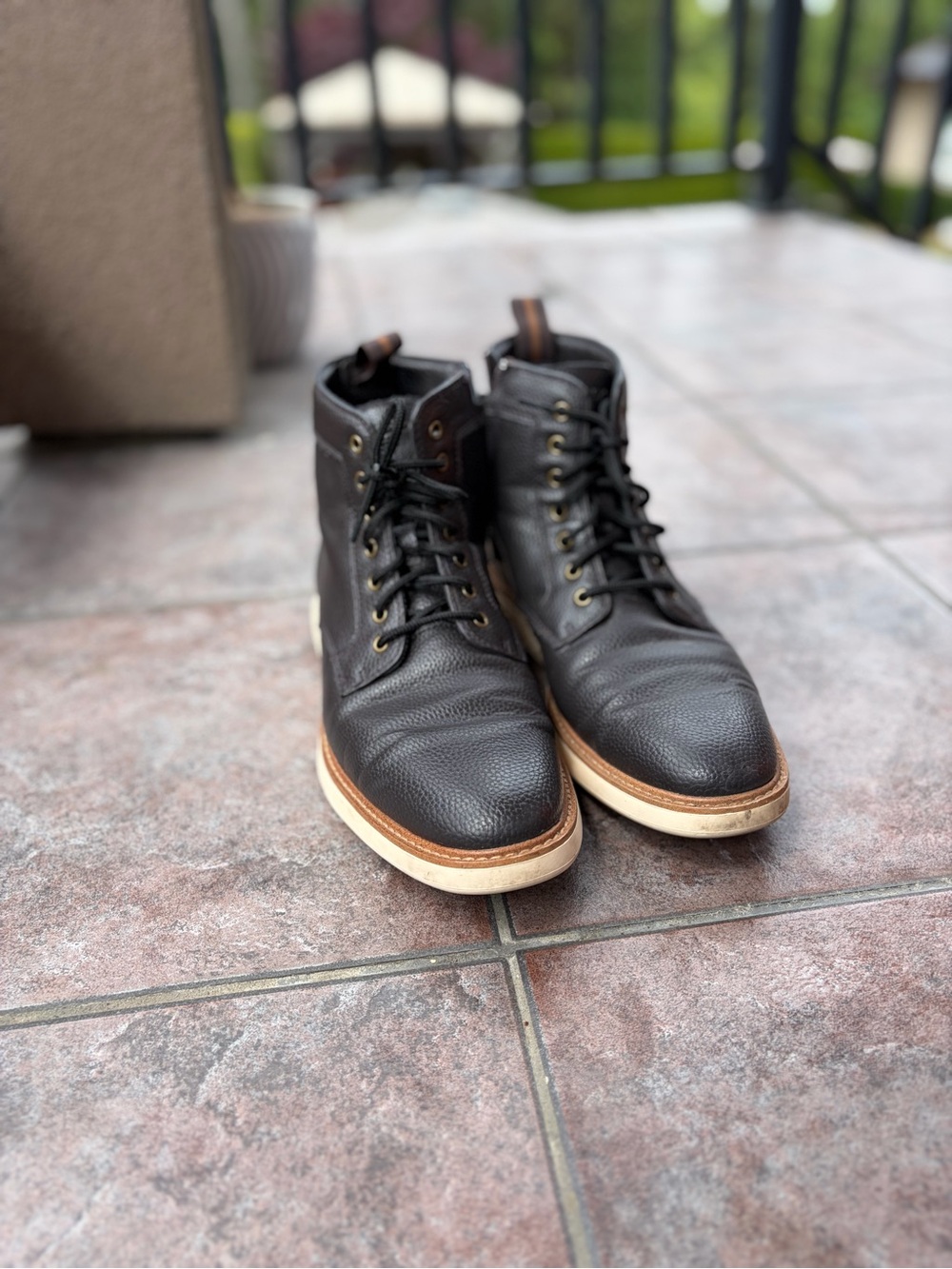 Aldo Men's Dark Brown Chukka Boots with Contrast Sole